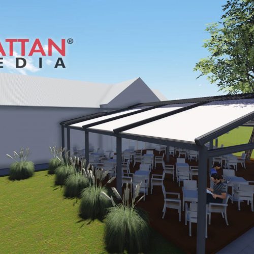 Dvovodna pergola tenda – Impluse